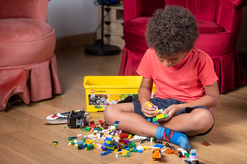 La boîte LEGO Classic peut servir de boîte de rangement pour vos briques.