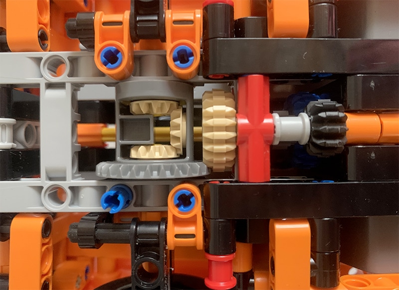 Détail de l'arbre de transmission de La Chevrolet Corvette