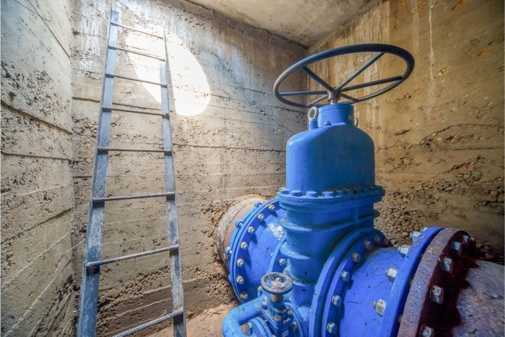 Station de pompage de l'eau du robinet