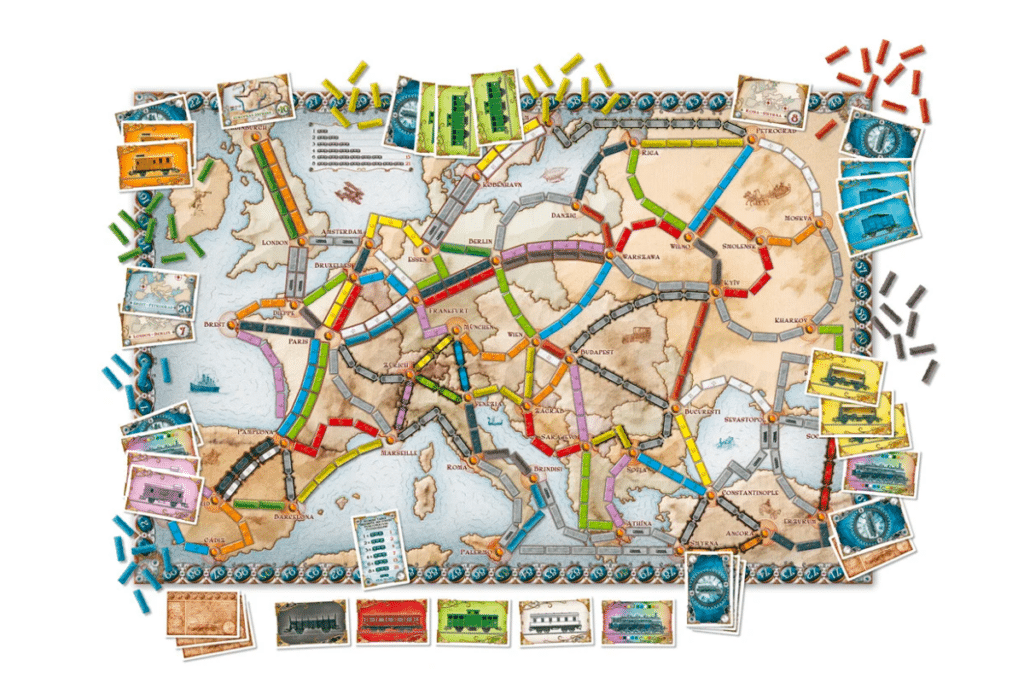 Plateau du jeu Les Aventuriers du Rail